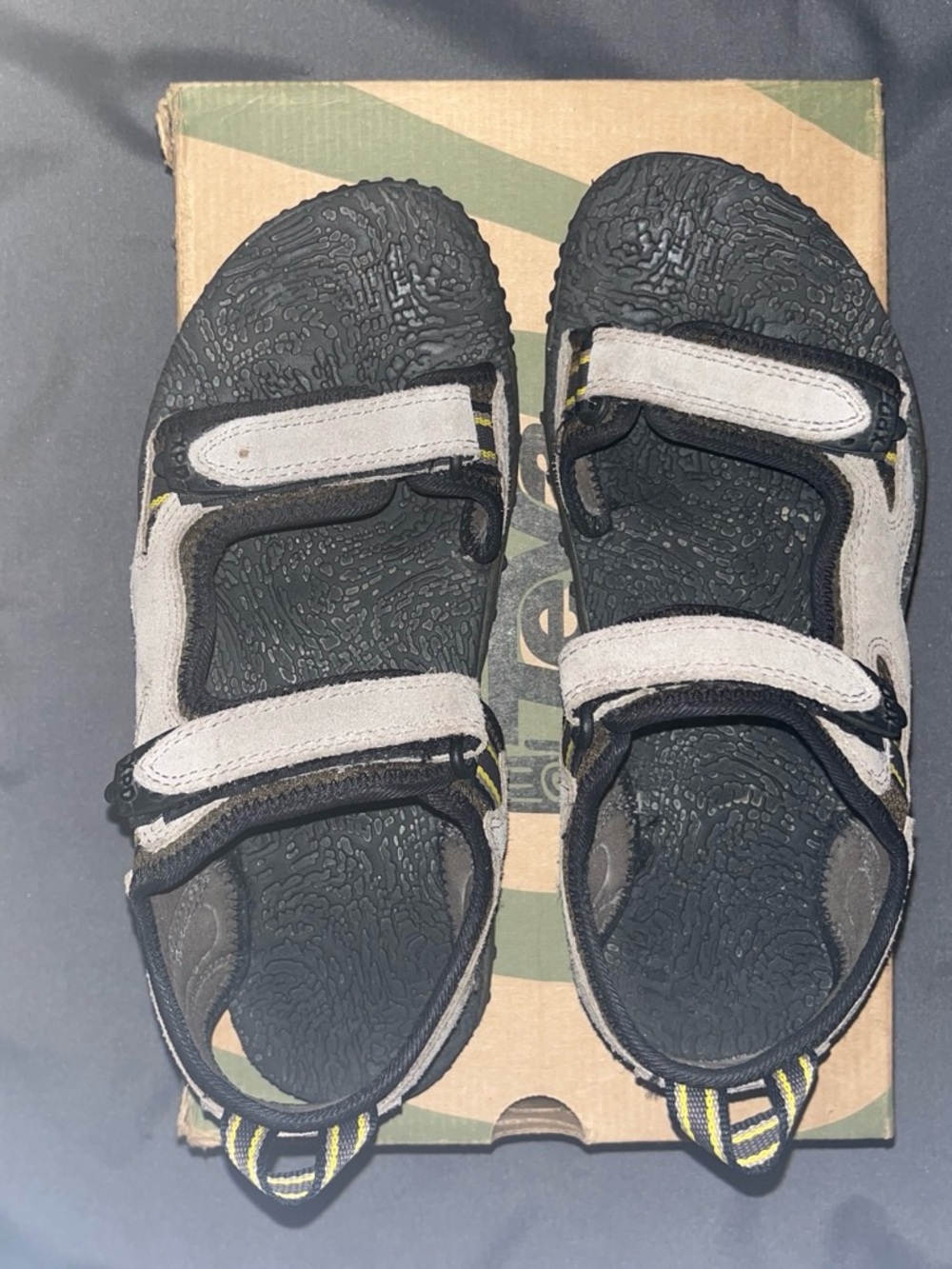 Teva Men’s Black and Gray Outdoor Sandals